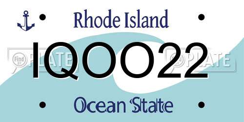 IQOO22 Rhode Island License Plate