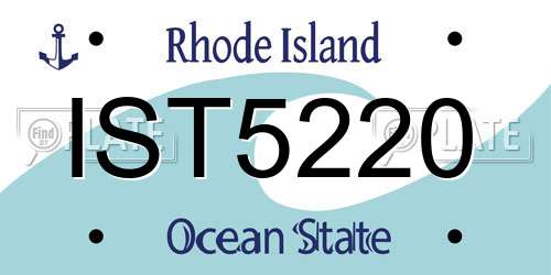 IST5220 Rhode Island License Plate