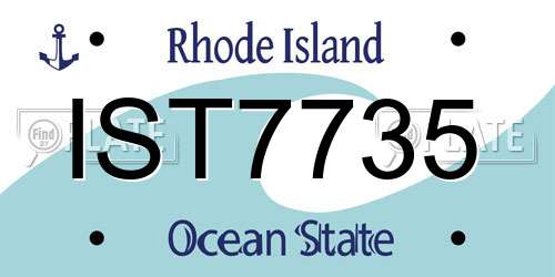 IST7735 Rhode Island License Plate