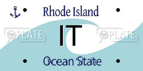 IT Rhode Island License Plate