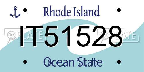 IT51528 Rhode Island License Plate