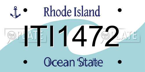 ITI1472 Rhode Island License Plate