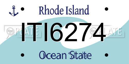 ITI6274 Rhode Island License Plate
