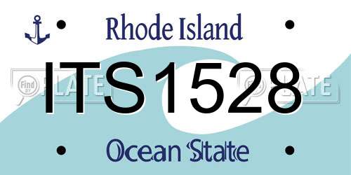 ITS1528 Rhode Island License Plate
