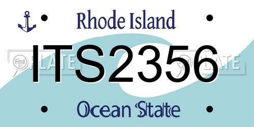 ITS2356 Rhode Island License Plate