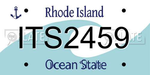 ITS2459 Rhode Island License Plate