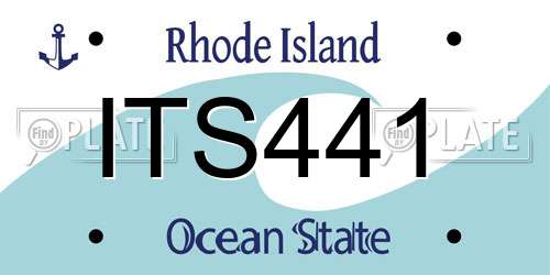 ITS441 Rhode Island License Plate