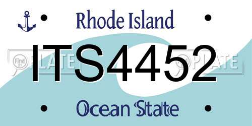 ITS4452 Rhode Island License Plate