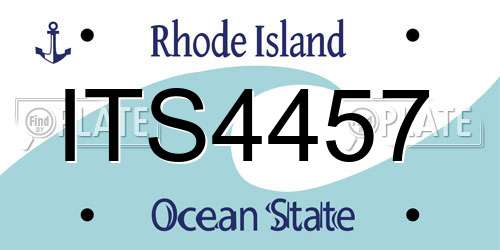 ITS4457 Rhode Island License Plate