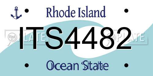 ITS4482 Rhode Island License Plate