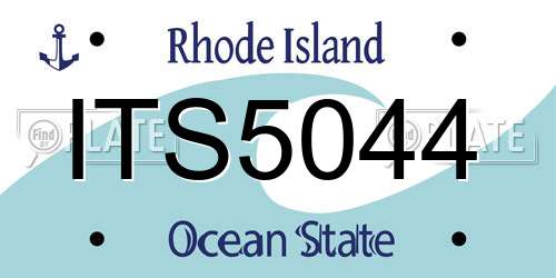ITS5044 Rhode Island License Plate