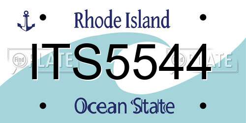ITS5544 Rhode Island License Plate