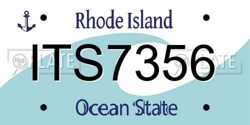ITS7356 Rhode Island License Plate