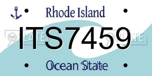 ITS7459 Rhode Island License Plate