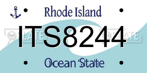 ITS8244 Rhode Island License Plate