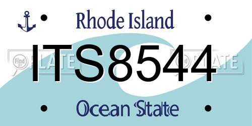ITS8544 Rhode Island License Plate
