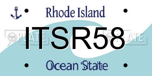 ITSR58 Rhode Island License Plate