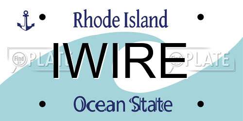IWIRE Rhode Island License Plate