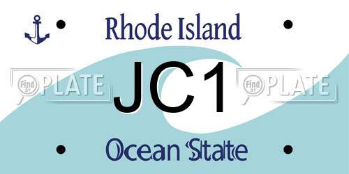 JC1 Rhode Island License Plate
