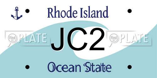 JC2 Rhode Island License Plate