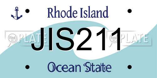 JIS211 Rhode Island License Plate