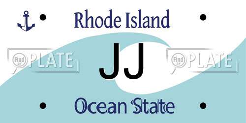 JJ Rhode Island License Plate