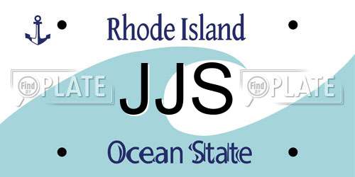 JJS Rhode Island License Plate