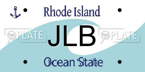 JLB Rhode Island License Plate