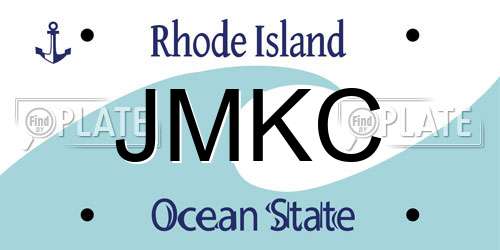 JMKC Rhode Island License Plate