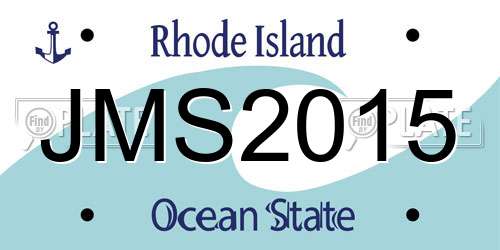 JMS2015 Rhode Island License Plate