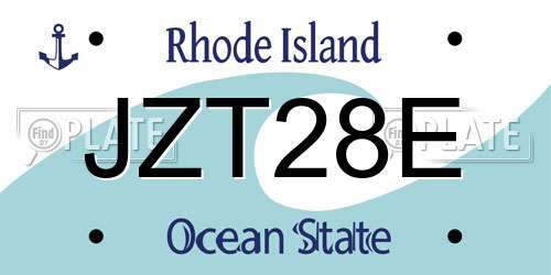 JZT28E Rhode Island License Plate