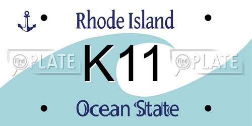 K11 Rhode Island License Plate
