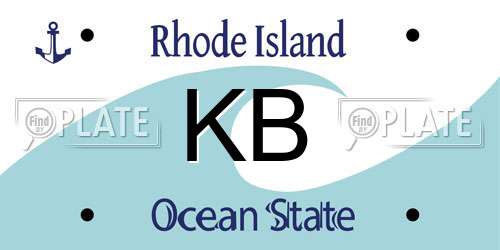 KB Rhode Island License Plate