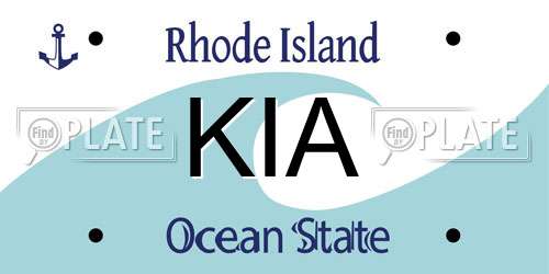 KIA Rhode Island License Plate