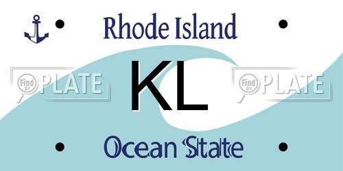 KL Rhode Island License Plate