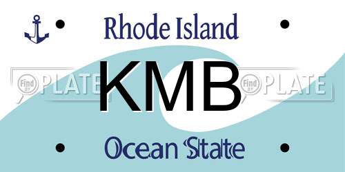 KMB Rhode Island License Plate