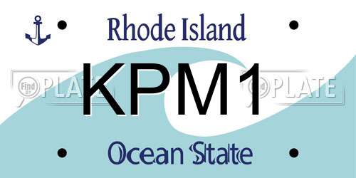 KPM1 Rhode Island License Plate