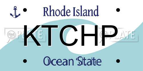 KTCHP Rhode Island License Plate