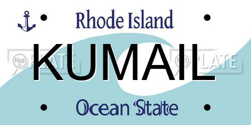 KUMAIL Rhode Island License Plate