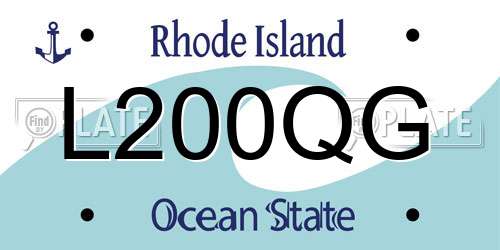 L200QG Rhode Island License Plate