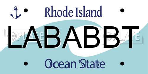 LABABBT Rhode Island License Plate