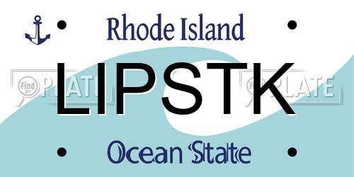 LIPSTK Rhode Island License Plate