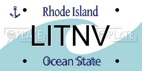 LITNV Rhode Island License Plate