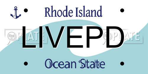 LIVEPD Rhode Island License Plate