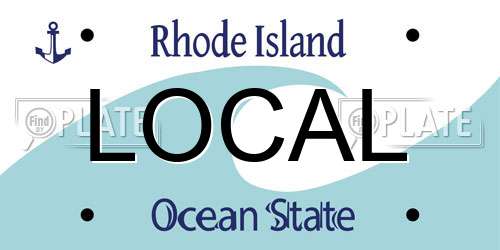 LOCAL Rhode Island License Plate