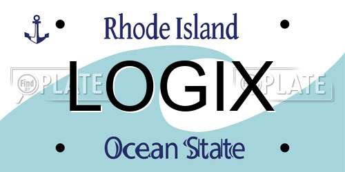 LOGIX Rhode Island License Plate