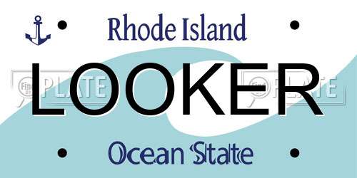 LOOKER Rhode Island License Plate