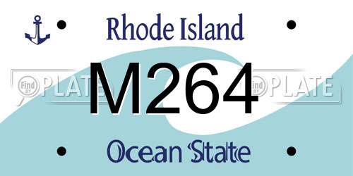M264 Rhode Island License Plate