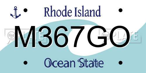 M367GO Rhode Island License Plate