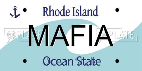 MAFIA Rhode Island License Plate